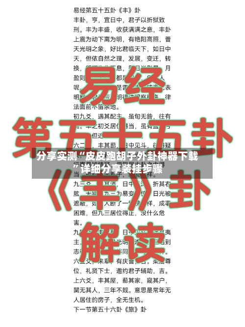 分享实测“皮皮跑胡子外卦神器下载	”详细分享装挂步骤-第2张图片