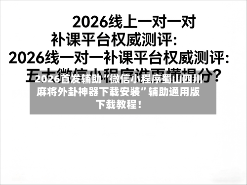 2026首发辅助“微信小程序蜀山四川麻将外卦神器下载安装”辅助通用版下载教程！-第2张图片