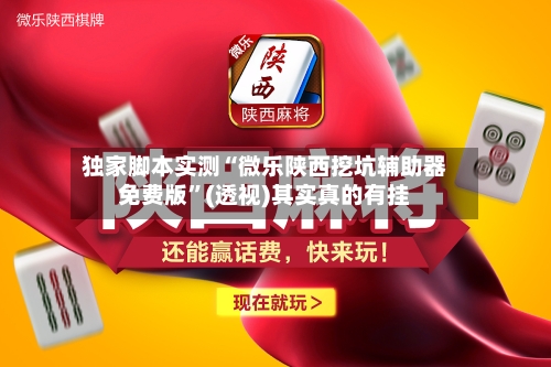 独家脚本实测“微乐陕西挖坑辅助器免费版”(透视)其实真的有挂