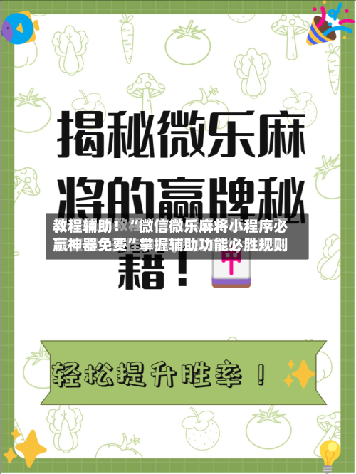 教程辅助！“微信微乐麻将小程序必赢神器免费”掌握辅助功能必胜规则-第2张图片