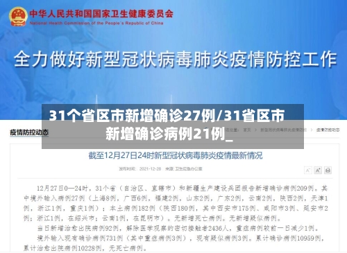31个省区市新增确诊27例/31省区市新增确诊病例21例_-第3张图片