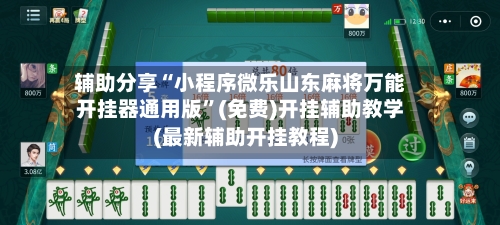 辅助分享“小程序微乐山东麻将万能开挂器通用版”(免费)开挂辅助教学(最新辅助开挂教程)-第2张图片