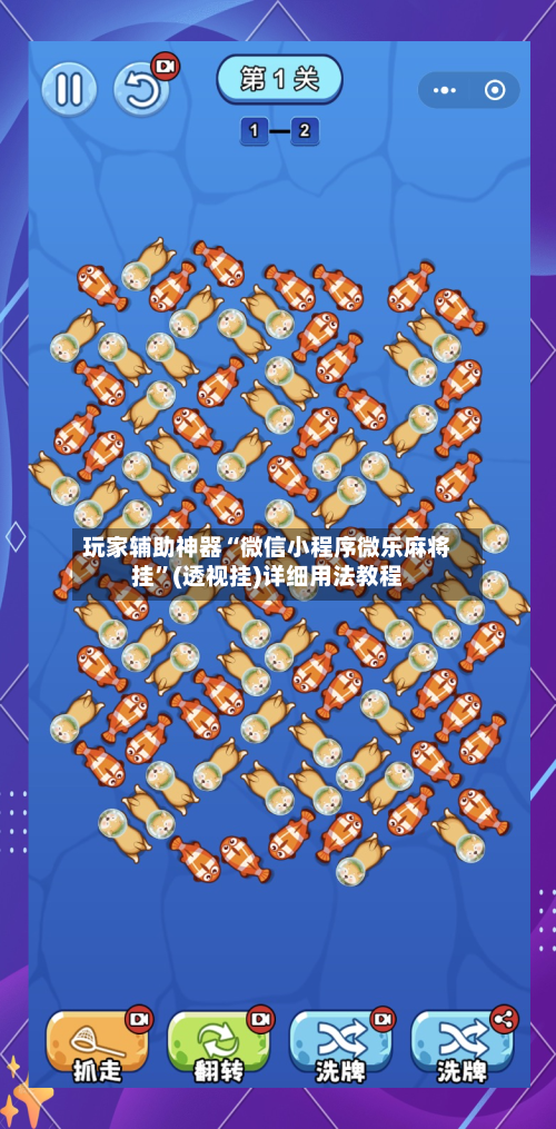 玩家辅助神器“微信小程序微乐麻将挂”(透视挂)详细用法教程-第2张图片