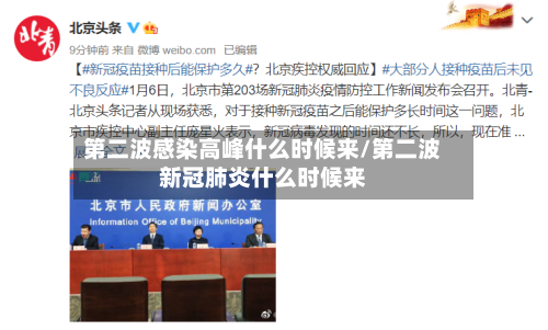 第二波感染高峰什么时候来/第二波新冠肺炎什么时候来-第2张图片