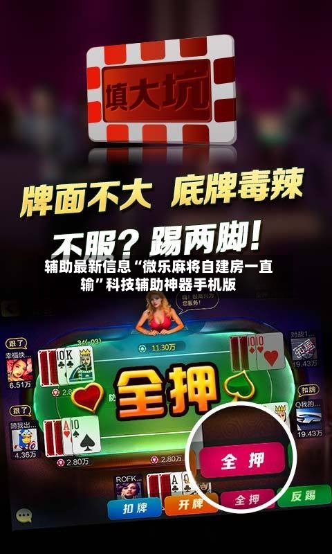 辅助最新信息“微乐麻将自建房一直输”科技辅助神器手机版-第2张图片