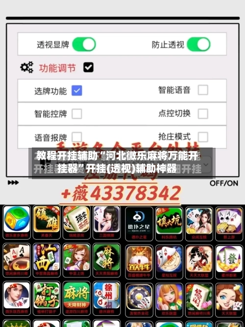 教程开挂辅助“河北微乐麻将万能开挂器	”开挂(透视)辅助神器-第2张图片