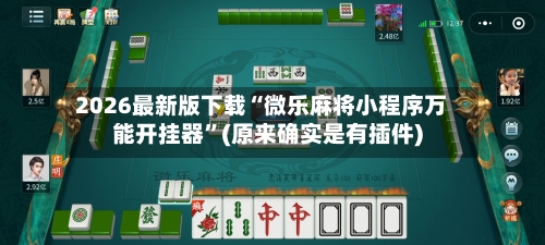 2026最新版下载“微乐麻将小程序万能开挂器	”(原来确实是有插件)-第2张图片