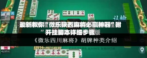 最新教你“微乐陕西麻将必赢神器”附开挂脚本详细步骤