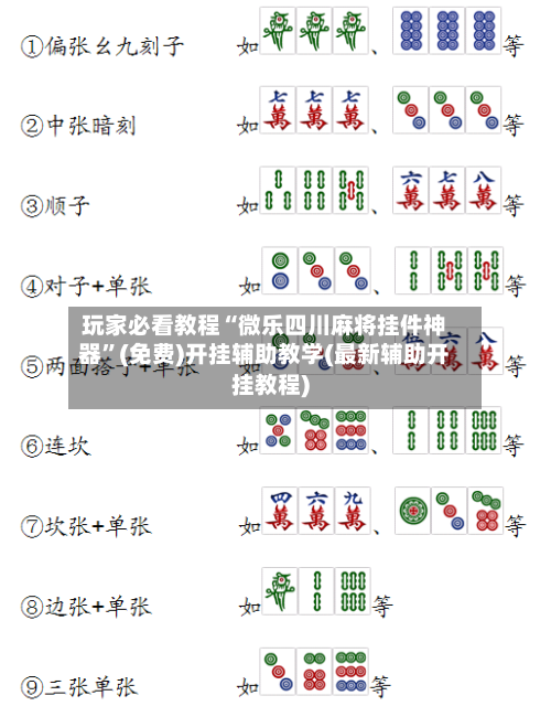 玩家必看教程“微乐四川麻将挂件神器	”(免费)开挂辅助教学(最新辅助开挂教程)-第2张图片