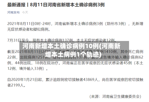 河南新增本土确诊病例10例(河南新增本土病例1个轨迹)-第2张图片