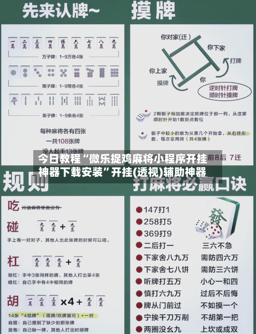 今日教程“微乐捉鸡麻将小程序开挂神器下载安装”开挂(透视)辅助神器-第3张图片
