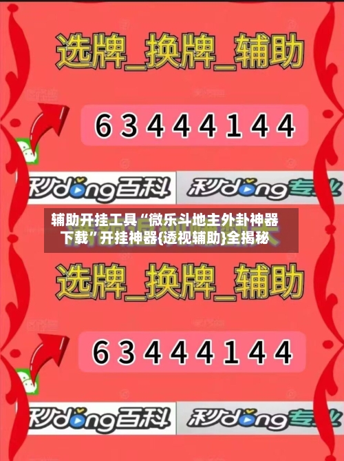 辅助开挂工具“微乐斗地主外卦神器下载	”开挂神器{透视辅助}全揭秘-第2张图片