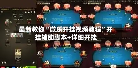 最新教你“微乐开挂视频教程”开挂辅助脚本+详细开挂-第3张图片