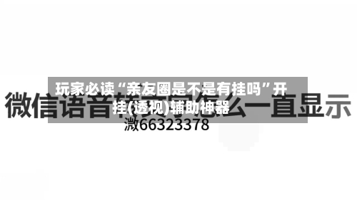 玩家必读“亲友圈是不是有挂吗”开挂(透视)辅助神器-第2张图片