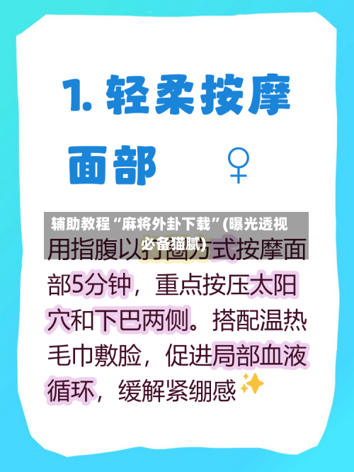 辅助教程“麻将外卦下载”(曝光透视必备猫腻)-第3张图片