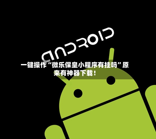 一键操作“微乐保皇小程序有挂吗	”原来有神器下载！-第2张图片