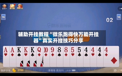 辅助开挂教程“微乐跑得快万能开挂器”真实开挂技巧分享-第3张图片