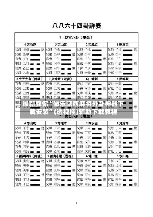 最新教你“微乐陕西麻将外卦神器下载安装”(透视挂)辅助下载教程-第2张图片