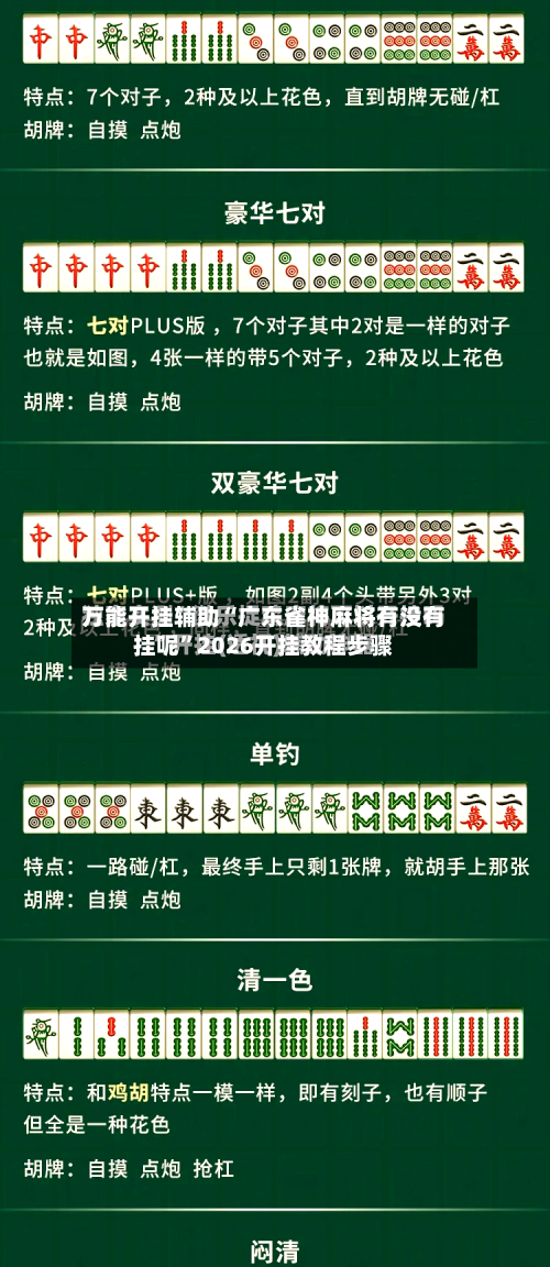 万能开挂辅助“广东雀神麻将有没有挂呢”2026开挂教程步骤-第2张图片