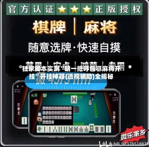 独家脚本实测“胡一把呼包鄂麻将开挂”开挂神器{透视辅助}全揭秘-第3张图片