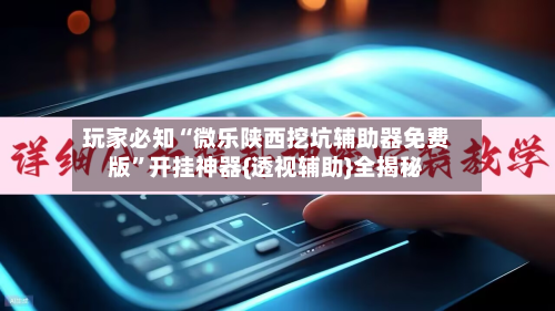 玩家必知“微乐陕西挖坑辅助器免费版”开挂神器{透视辅助}全揭秘-第2张图片