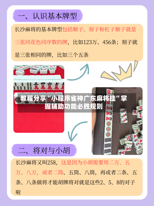 教程分享“小程序雀神广东麻将挂”掌握辅助功能必胜规则-第3张图片