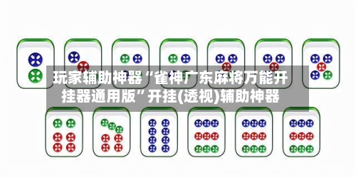 玩家辅助神器“雀神广东麻将万能开挂器通用版”开挂(透视)辅助神器-第2张图片