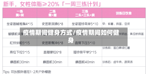 疫情期间健身方式/疫情期间如何健身-第2张图片