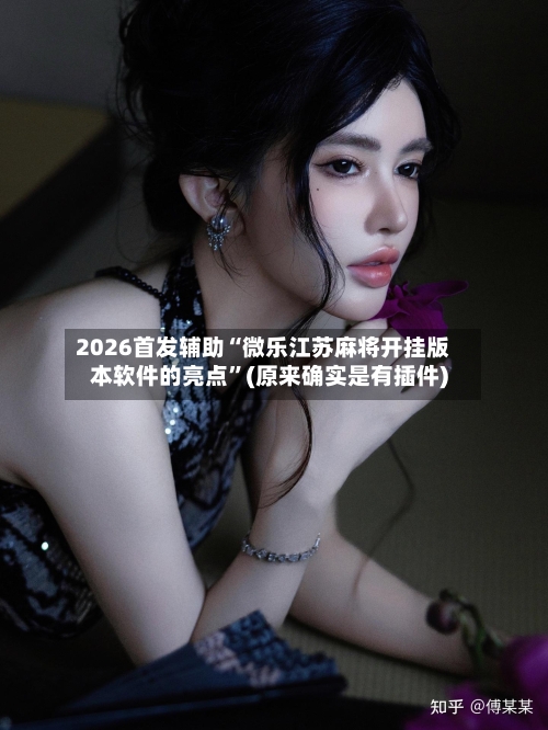 2026首发辅助“微乐江苏麻将开挂版本软件的亮点	”(原来确实是有插件)-第2张图片