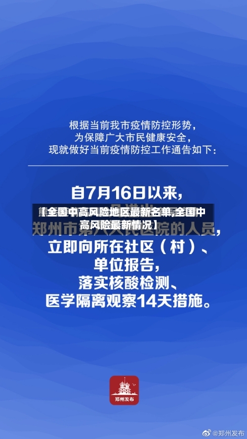 【全国中高风险地区最新名单,全国中高风险最新情况】