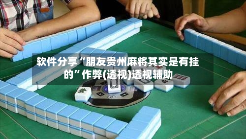 软件分享“朋友贵州麻将其实是有挂的	”作弊(透视)透视辅助-第2张图片