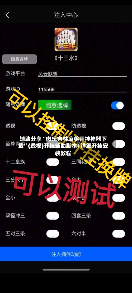 辅助分享“微乐吉林麻将开挂神器下载	”(透视)开挂辅助脚本+详细开挂安装教程-第2张图片
