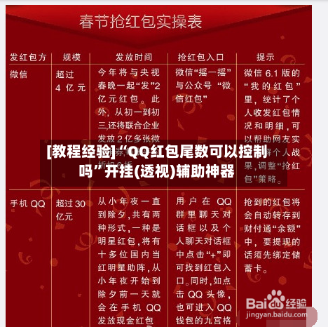 [教程经验]“QQ红包尾数可以控制吗”开挂(透视)辅助神器-第2张图片