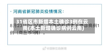 31省区市新增本土确诊3例在云南(本土新增确诊病例云南)-第2张图片