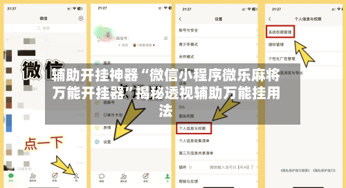 辅助开挂神器“微信小程序微乐麻将万能开挂器”揭秘透视辅助万能挂用法-第2张图片