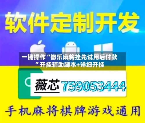 一键操作“微乐麻将挂先试用后付款”开挂辅助脚本+详细开挂