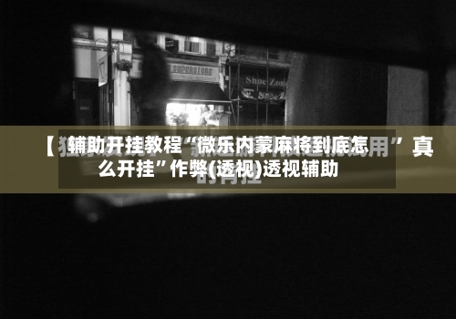 辅助开挂教程“微乐内蒙麻将到底怎么开挂”作弊(透视)透视辅助-第3张图片