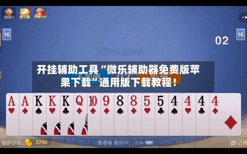 开挂辅助工具“微乐辅助器免费版苹果下载”通用版下载教程！-第2张图片