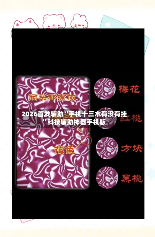 2026首发辅助“手机十三水有没有挂”科技辅助神器手机版-第3张图片