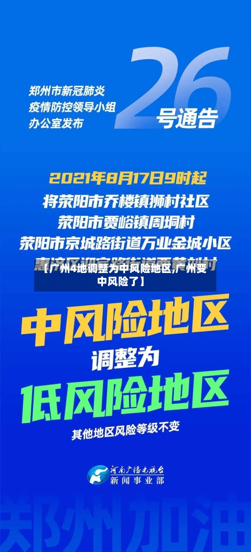 【广州4地调整为中风险地区,广州变中风险了】-第3张图片