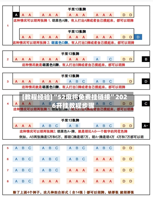 [教程经验]“52麻将免费挂链接”2026开挂教程步骤