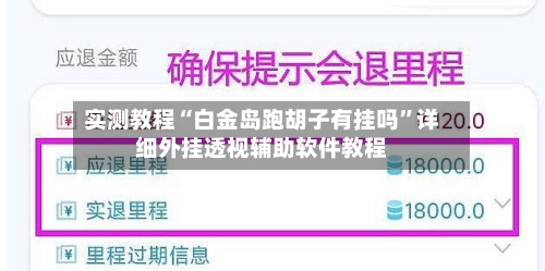 实测教程“白金岛跑胡子有挂吗”详细外挂透视辅助软件教程