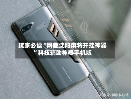 玩家必读“网趣沈阳麻将开挂神器”科技辅助神器手机版