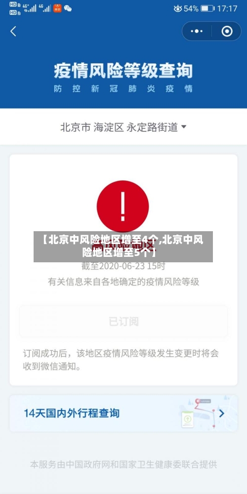 【北京中风险地区增至4个,北京中风险地区增至5个】-第3张图片