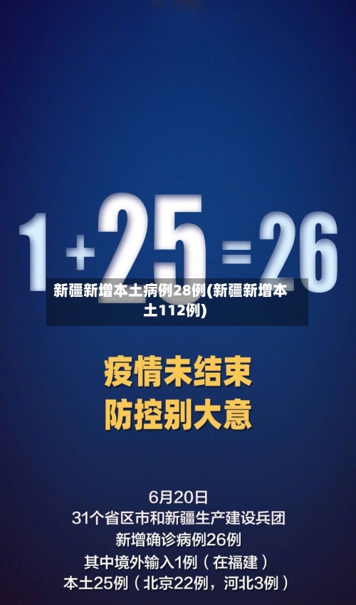 新疆新增本土病例28例(新疆新增本土112例)