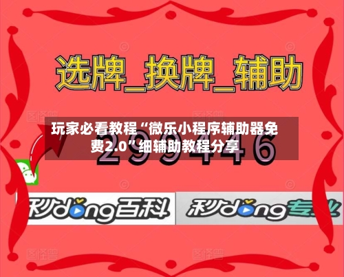 玩家必看教程“微乐小程序辅助器免费2.0	”细辅助教程分享-第3张图片