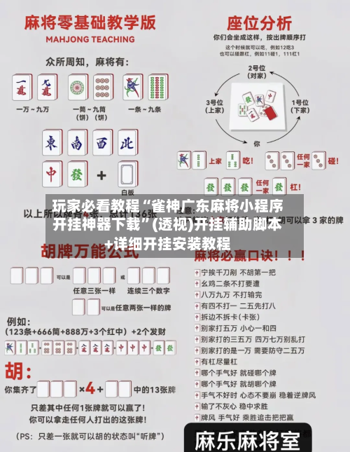 玩家必看教程“雀神广东麻将小程序开挂神器下载”(透视)开挂辅助脚本+详细开挂安装教程-第2张图片