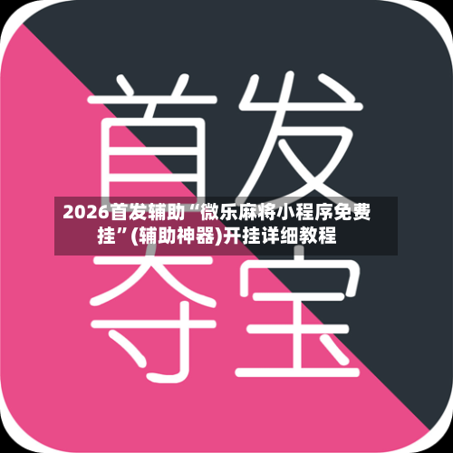 2026首发辅助“微乐麻将小程序免费挂”(辅助神器)开挂详细教程-第2张图片