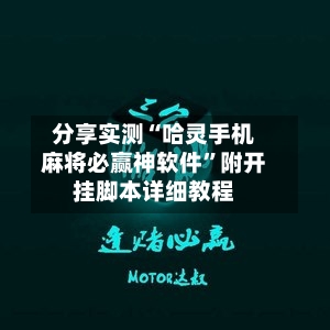 分享实测“哈灵手机麻将必赢神软件	”附开挂脚本详细教程-第2张图片