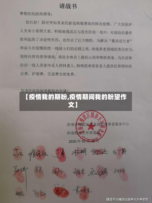 【疫情我的期盼,疫情期间我的盼望作文】